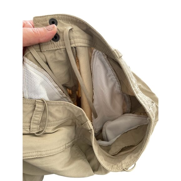 The North Face Khaki Convertible Zipper Hiking Active Cargo Pants - Picture 5 of 15